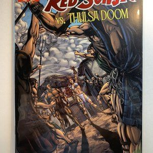 Red Sonja #3 High End Red Foul Limited 1/499 W/ COA Dynamite Comics Thulsa Doom